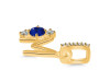 Lapis & White Topaz Alphabet M Pendant LLP-RDA-91.