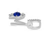 Lapis & White Topaz Alphabet M Pendant LLP-RDA-91.