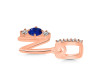 Lapis & White Topaz Alphabet N Pendant LLP-RDA-92.