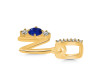 Lapis & White Topaz Alphabet N Pendant LLP-RDA-92.