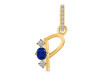 Lapis & White Topaz Alphabet P Pendant LLP-RDA-94.
