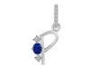 Lapis & White Topaz Alphabet P Pendant LLP-RDA-94.