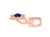 Lapis & White Topaz Alphabet P Pendant LLP-RDA-94.