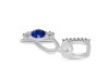 Lapis & White Topaz Alphabet P Pendant LLP-RDA-94.