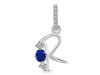 Lapis & White Topaz Alphabet R Pendant LLP-RDA-96.