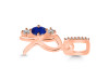 Lapis & White Topaz Alphabet R Pendant LLP-RDA-96.