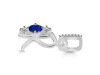 Lapis & White Topaz Alphabet R Pendant LLP-RDA-96.