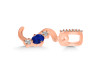Lapis & White Topaz Alphabet S Pendant LLP-RDA-97.