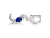 Lapis & White Topaz Alphabet S Pendant LLP-RDA-97.