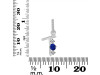 Lapis & White Topaz Alphabet T Pendant LLP-RDA-98.