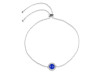 Lapis & White Topaz Bracelet With Adjustable Camera Lock LLP-RDB-65.