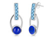 Lapis & Blue Topaz Earring LLP-RDE-104.