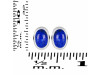 Lapis Stud Earring LLP-RDE-1112.