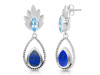 Lapis & Blue Topaz Earring LLP-RDE-57.