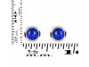 Lapis Stud Earring LLP-RDE-993.