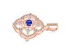 Lapis & White Topaz Pendant LLP-RDP-797-CZ-LOOP.
