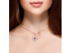 Lapis & White Topaz Pendant LLP-RDP-797-CZ-LOOP.