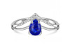 Lapis & White Topaz Ring LLP-RDR-1716.