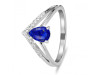 Lapis & White Topaz Ring LLP-RDR-1716.