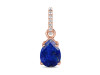 Lapis & White Topaz Pendant LLP-RP-76.