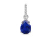 Lapis & White Topaz Pendant LLP-RP-76.