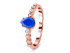 Lapis & White Topaz Ring LLP-RR-419D.