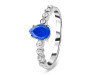 Lapis & White Topaz Ring LLP-RR-419D.