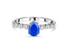 Lapis & White Topaz Ring LLP-RR-419D.