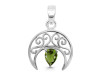 Moldavite Crescent Moon Pendant MLD-RDEP-890.