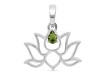 Moldavite Lotus Pendant MLD-RDN-156-A.