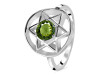 Moldavite Pentacle Ring MLD-RDR-2137.