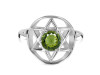 Moldavite Pentacle Ring MLD-RDR-2137.