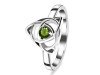 Moldavite Triquetra Ring MLD-RDR-2142.