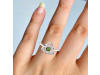 Moldavite Triquetra Ring MLD-RDR-2142.