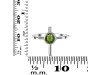 Moldavite Holy Cross Ring MLD-RDR-2143.