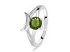 Moldavite Crescent Moon Ring MLD-RDR-2151.