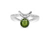 Moldavite Crescent Moon Ring MLD-RDR-2151.