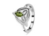 Moldavite Triquetra Ring MLD-RDR-2166.