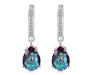 Mystic Topaz & White Topaz Hoop Earring MST-RDE-1223.
