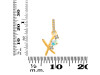 Opal & White Topaz Alphabet X Pendant OPL-RDA-102.