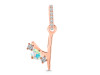 Opal & White Topaz Alphabet Y Pendant OPL-RDA-103.