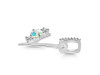 Opal & White Topaz Alphabet Y Pendant OPL-RDA-103.