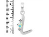 Opal & White Topaz Alphabet L Pendant OPL-RDA-12.