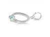 Opal & White Topaz Alphabet O Pendant OPL-RDA-15.