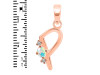 Opal & White Topaz Alphabet P Pendant OPL-RDA-16.