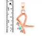 Opal & White Topaz Alphabet R Pendant OPL-RDA-18.