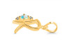 Opal & White Topaz Alphabet R Pendant OPL-RDA-18.