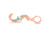 Opal & White Topaz Alphabet S Pendant OPL-RDA-19.