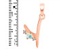 Opal & White Topaz Alphabet Y Pendant OPL-RDA-25.