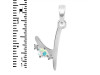 Opal & White Topaz Alphabet Y Pendant OPL-RDA-25.